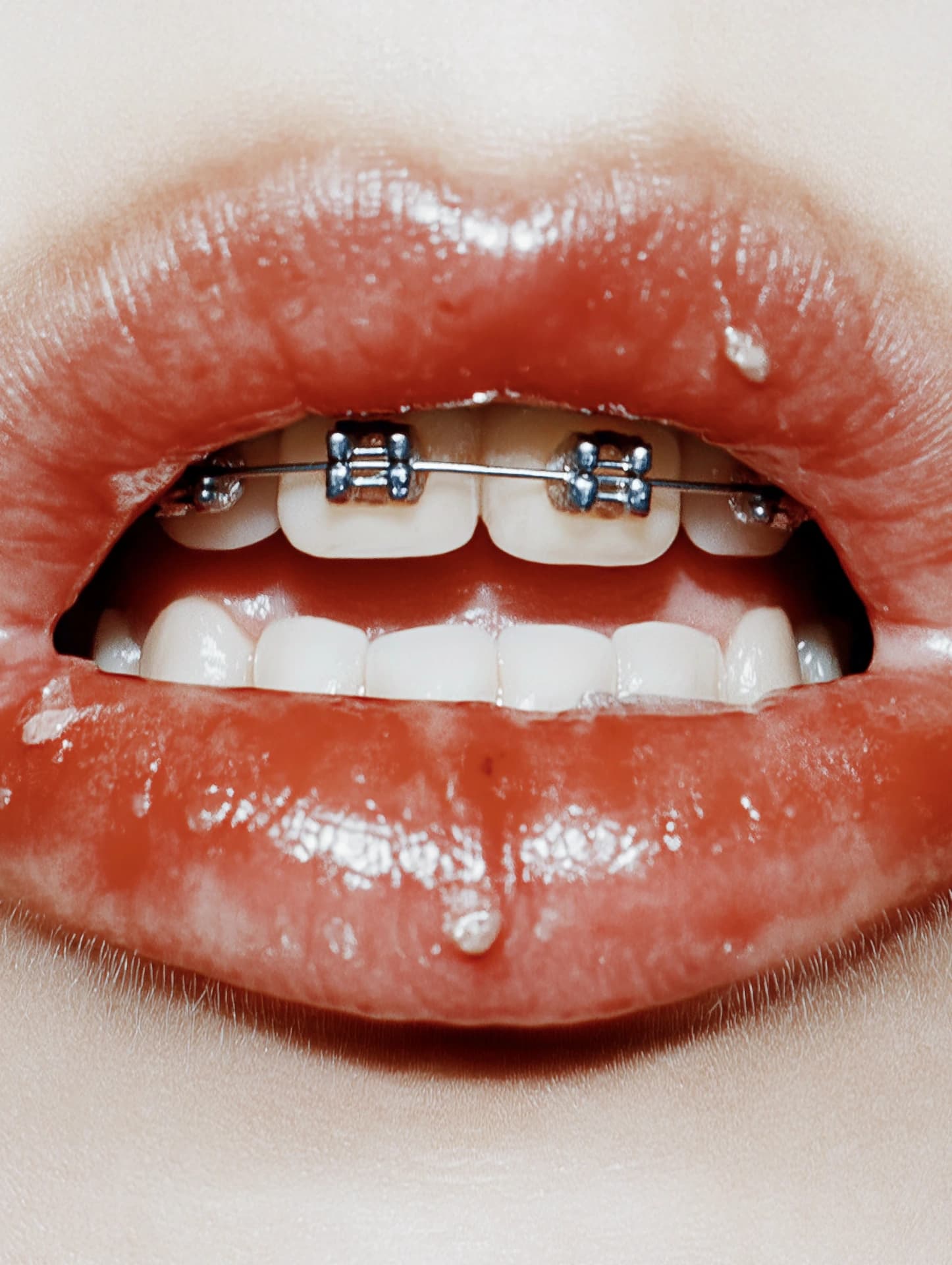 AI-generated beauty macro of glossy lips made with FLUX 1.1 Pro Ultra on HayatGen