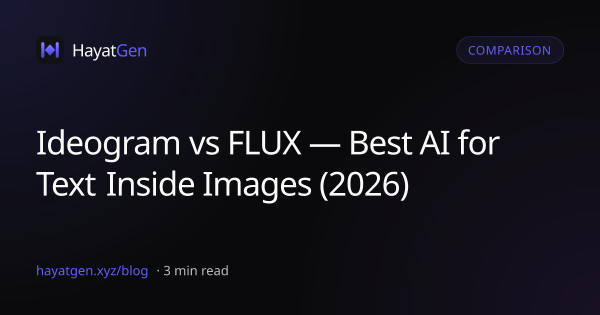 Ideogram vs FLUX — Best AI Image Model for Text (2026)